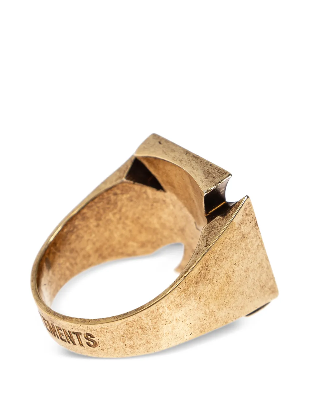  Vetements Cross Ring - Gold 