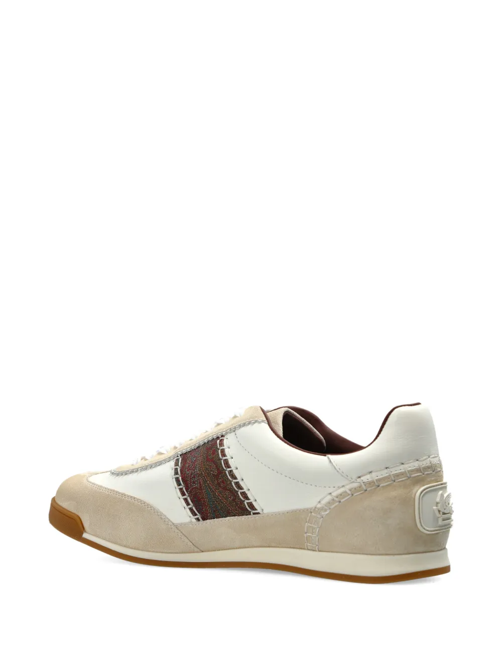 ETRO paisley stripe sneakers Beige