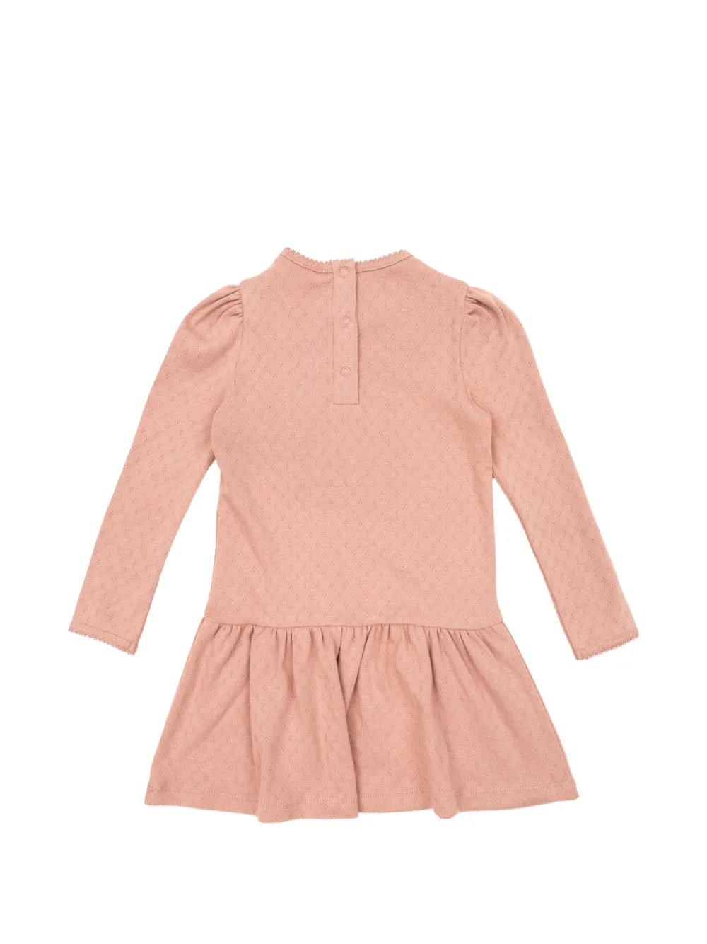 Moncler Enfant pointelle puffed-sleeve dress - Roze