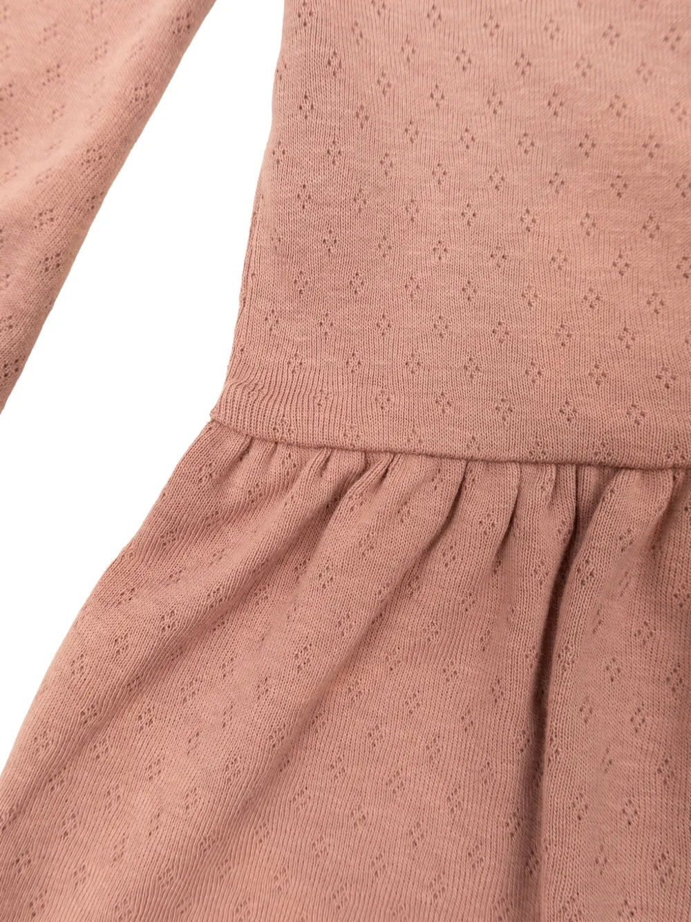 Moncler Enfant Pointelle jurk met pofmouwen Roze
