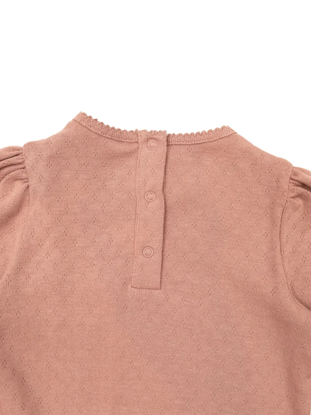 Moncler Enfant Pointelle jurk met pofmouwen Roze