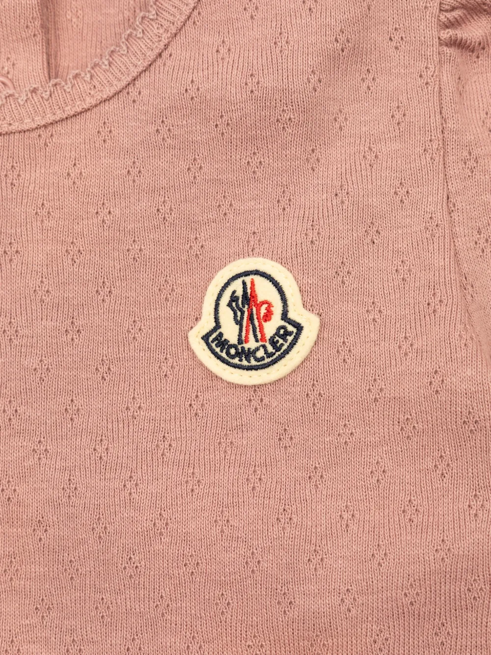 Moncler Enfant Pointelle jurk met pofmouwen Roze