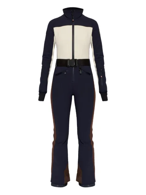 Moncler Grenoble belted colour-block ski suit