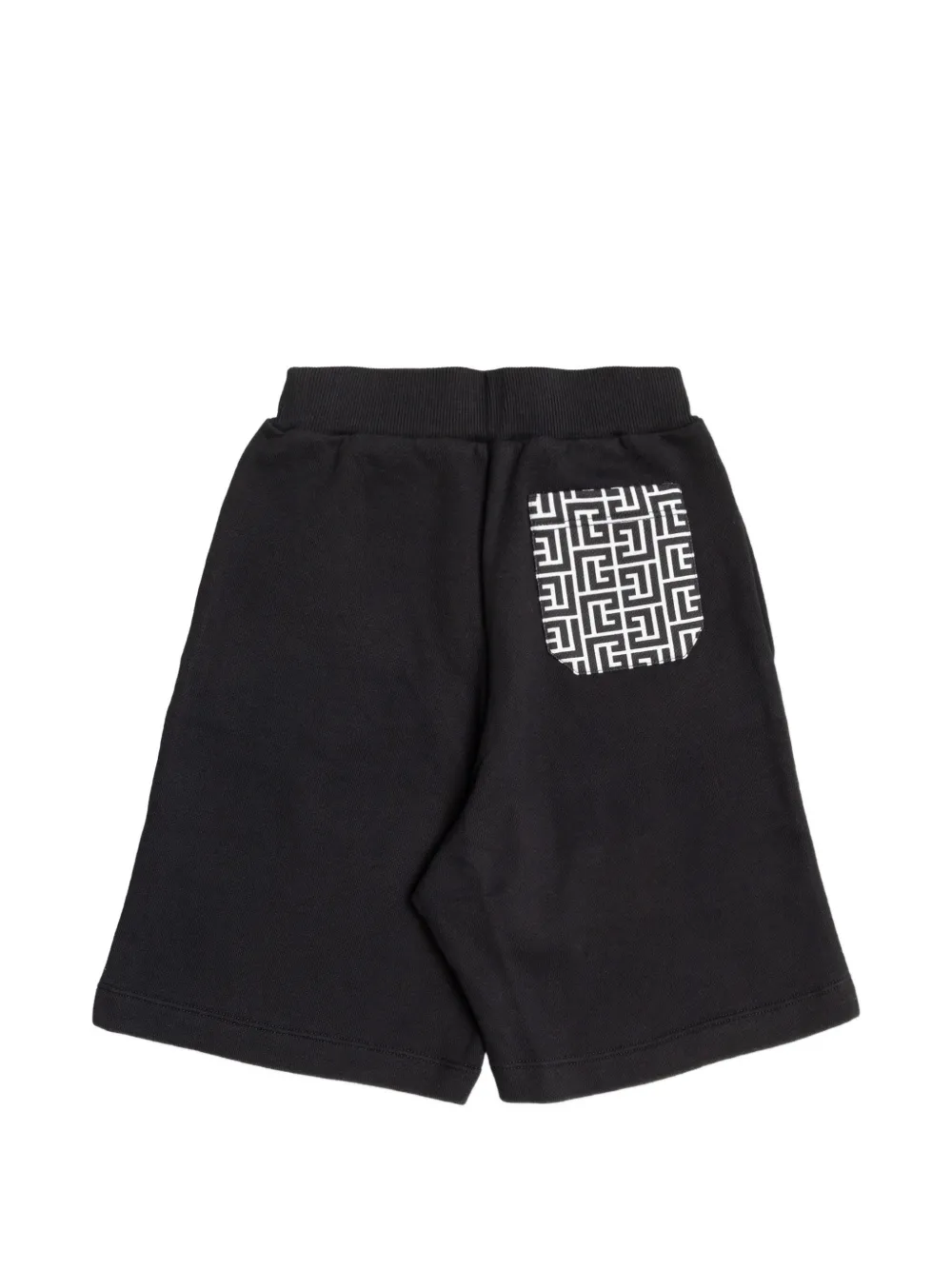 Balmain Kids Shorts met grafische zak Zwart