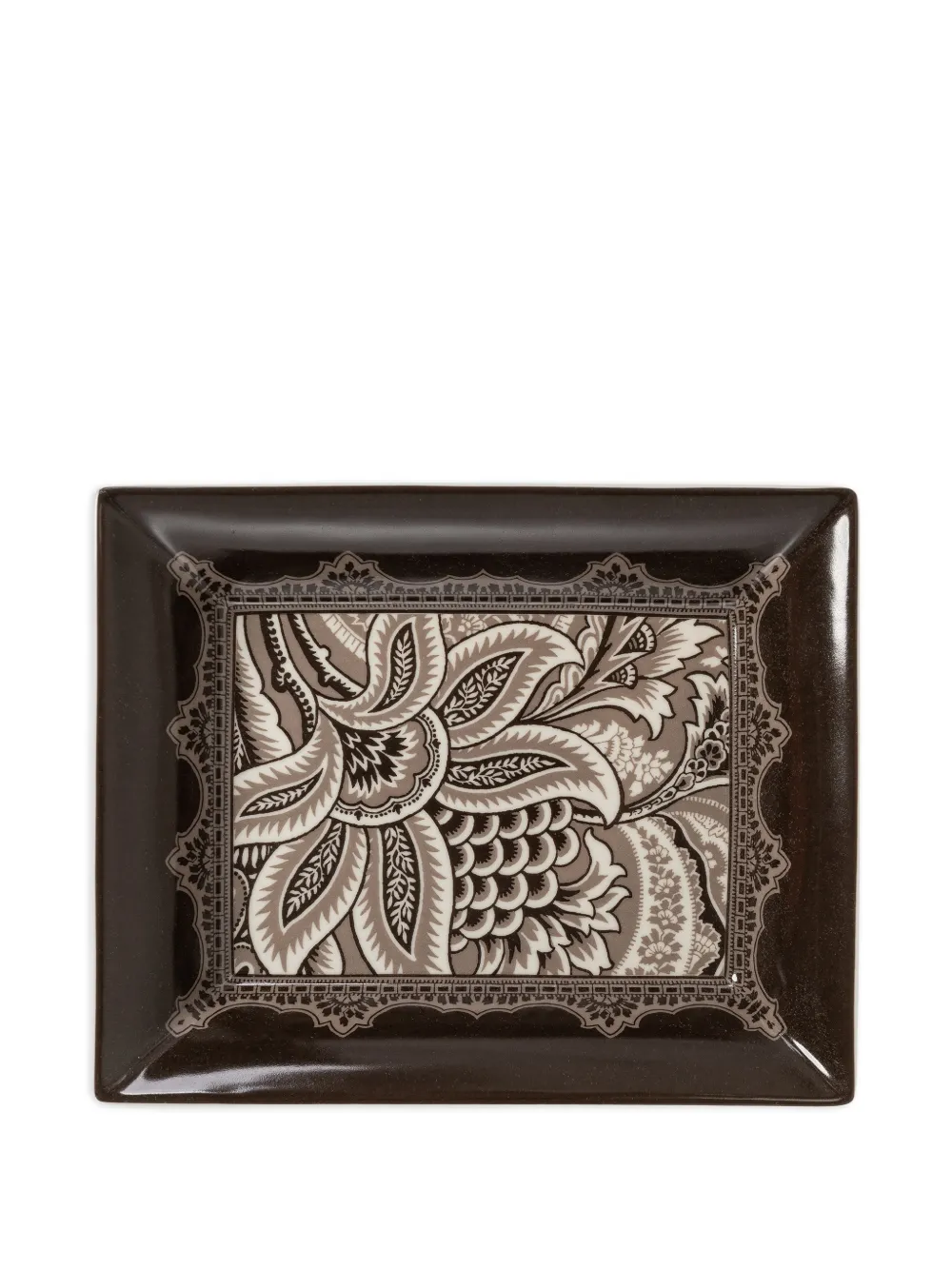 ETRO HOME floral-print home decor - Marrone