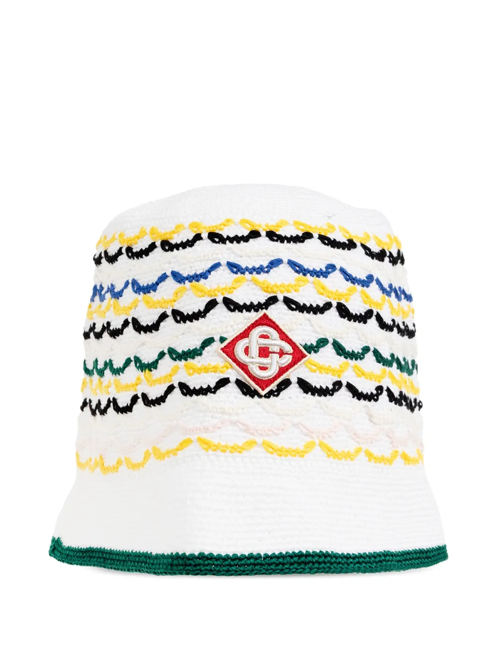 Casablanca logo-embroidered bucket hat - Bianco