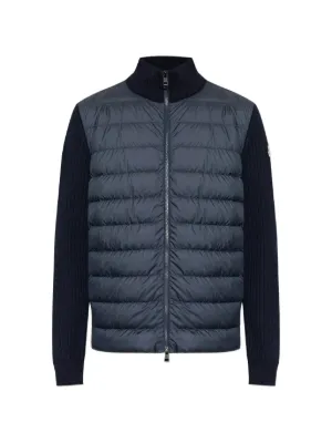 Moncler zip-up Padded Cardigan | Blue | FARFETCH ZA