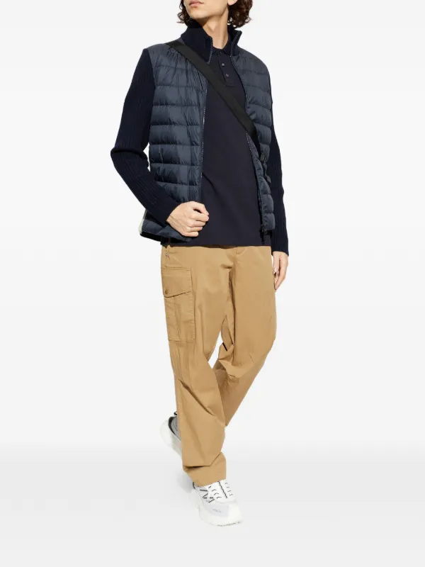 Moncler Jaqueta Com Matelassê Frontal | Azul | FARFETCH BR