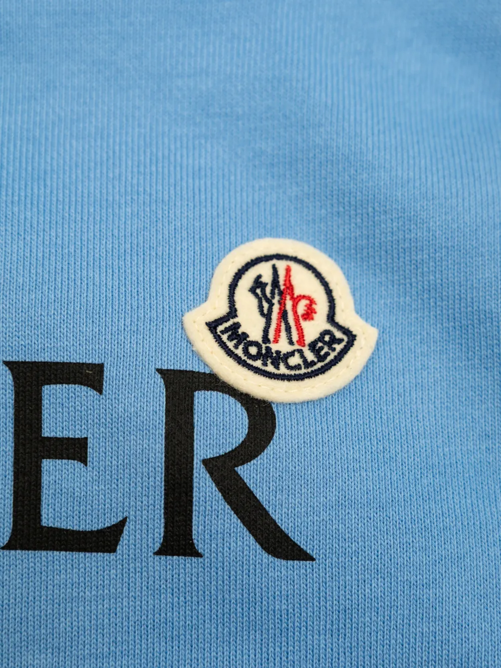  Moncler Enfant Capucha Con Logo - Azul 
