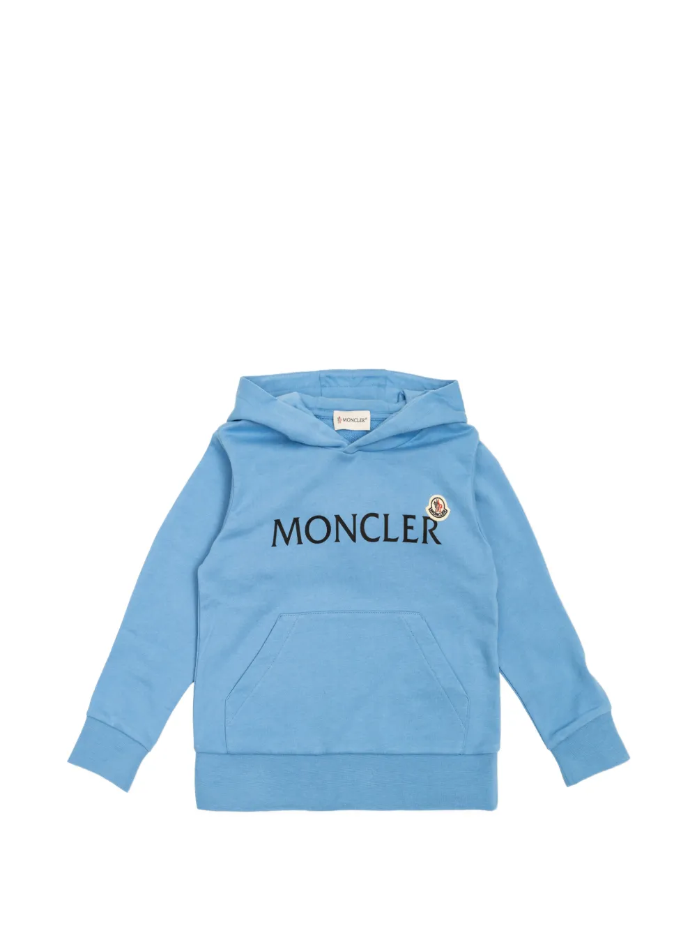 Moncler Enfant Capuchon met logo Blauw
