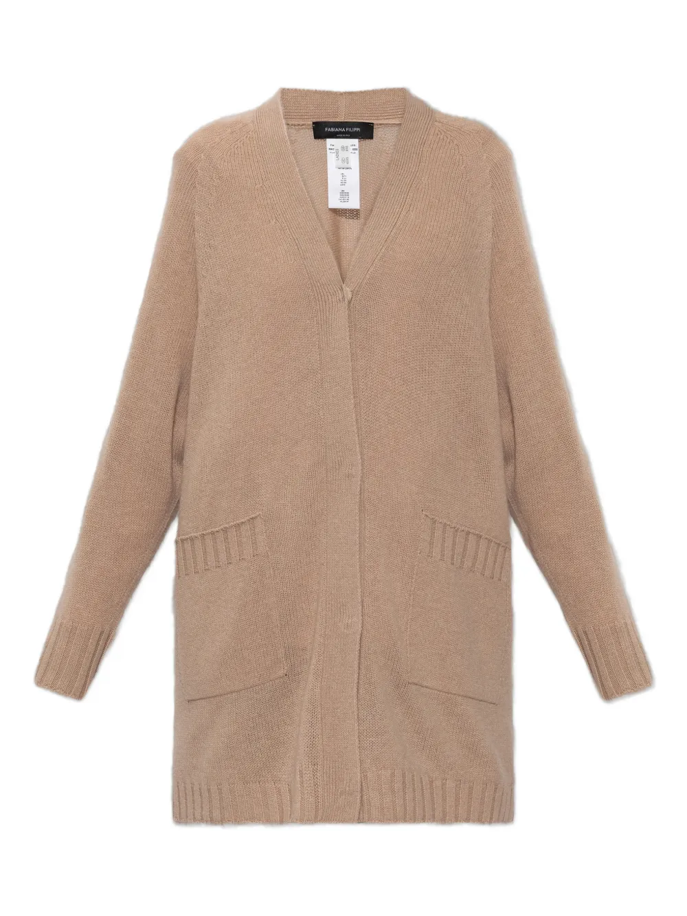 Fabiana Filippi V-neck pocket cardigan - Toni neutri