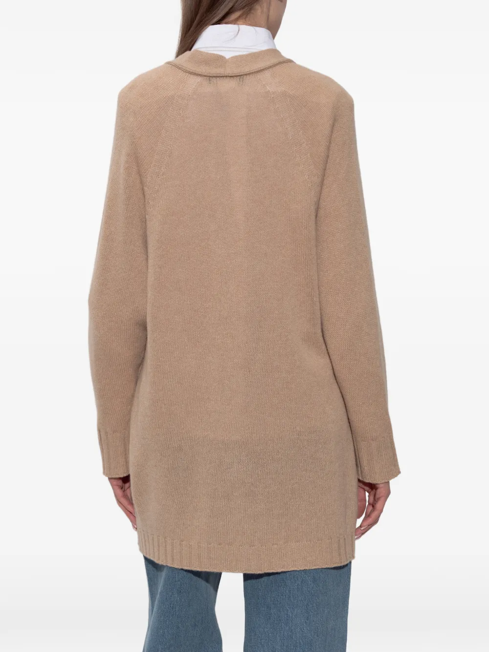 Fabiana Filippi Vest met V-hals en zak Beige