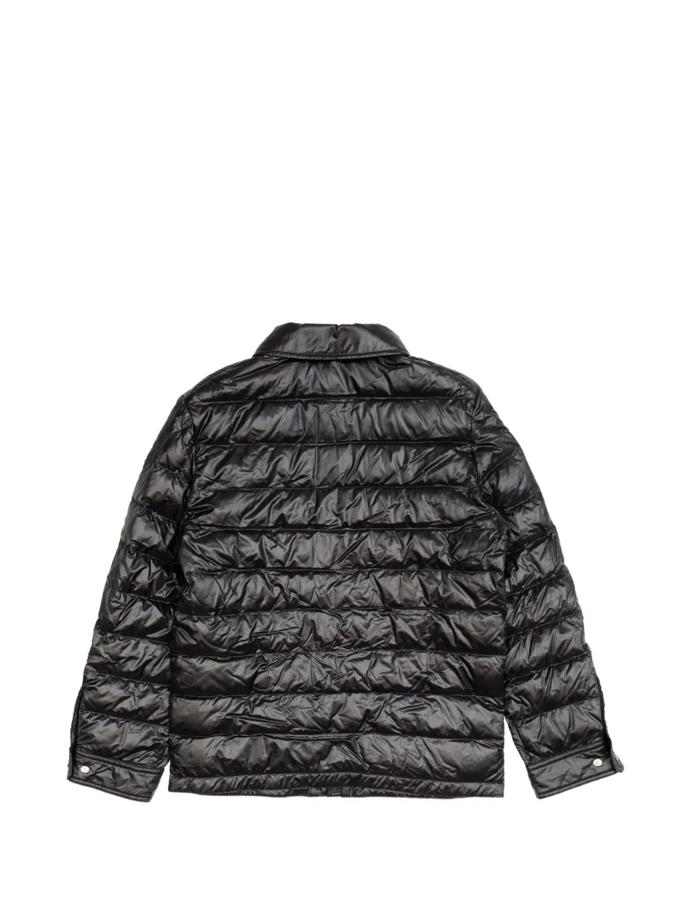 Moncler Enfant Mourillon jack met logo zak Zwart