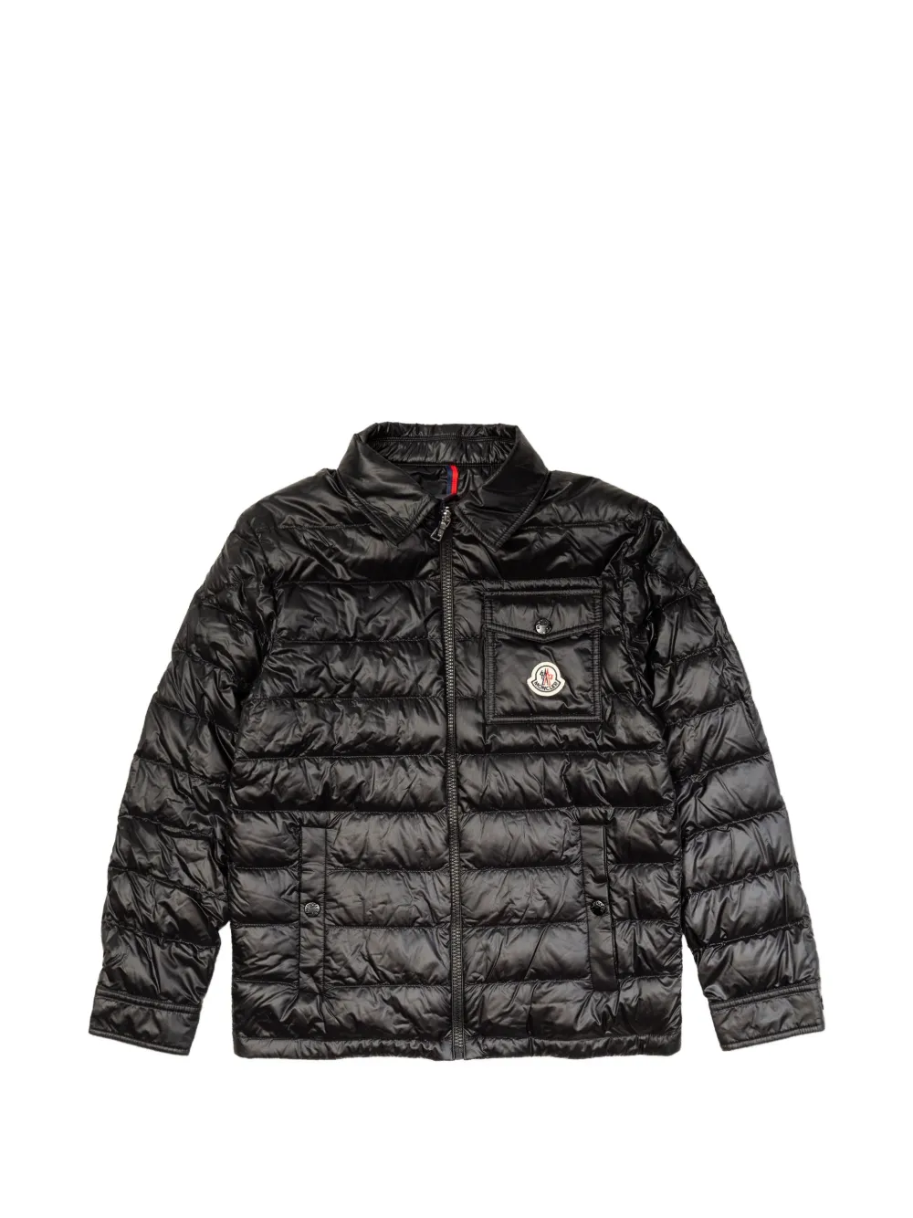 Moncler Enfant Mourillon jack met logo zak Zwart