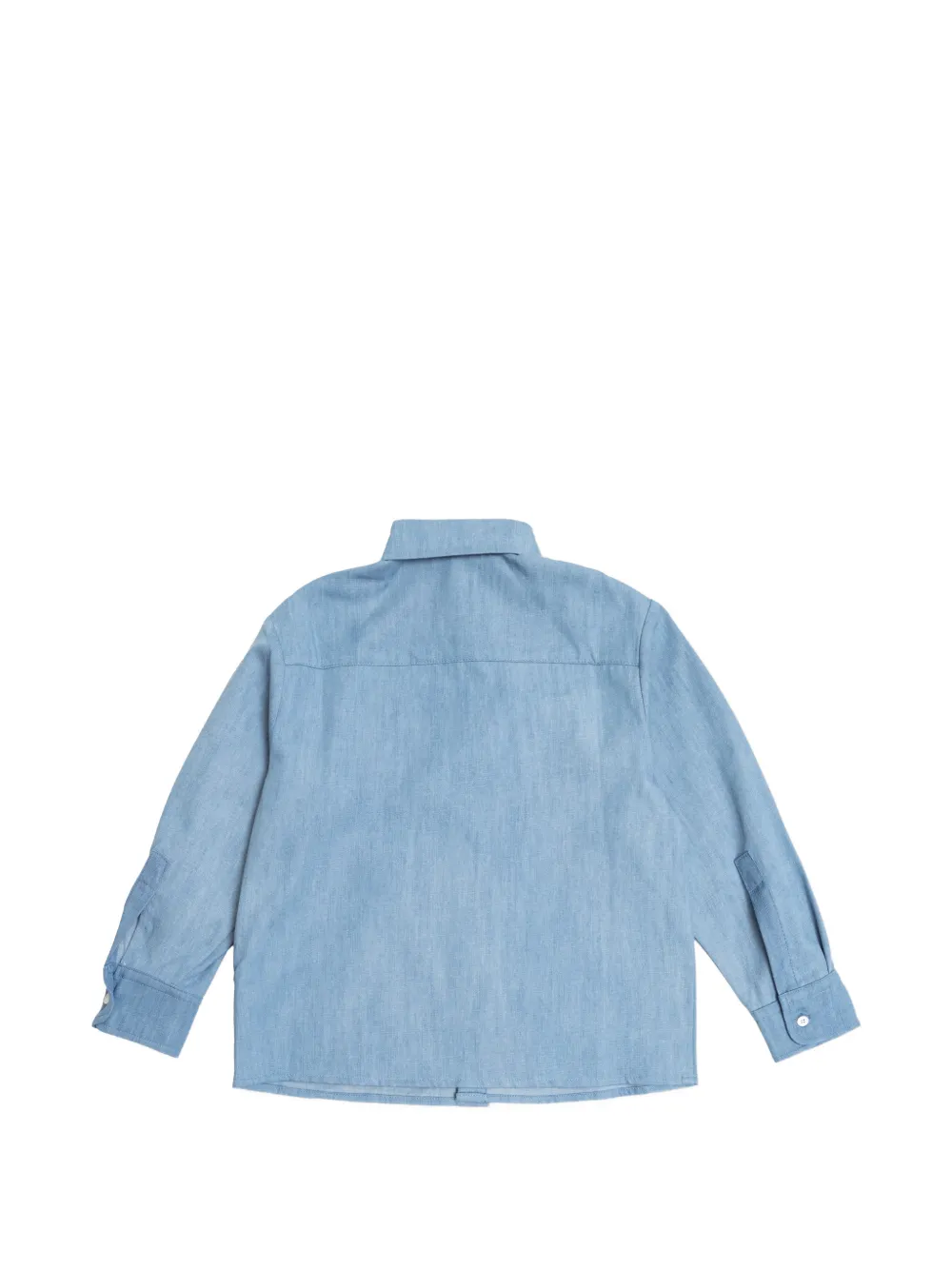 Balmain Kids Shirt met geborduurd logo Blauw