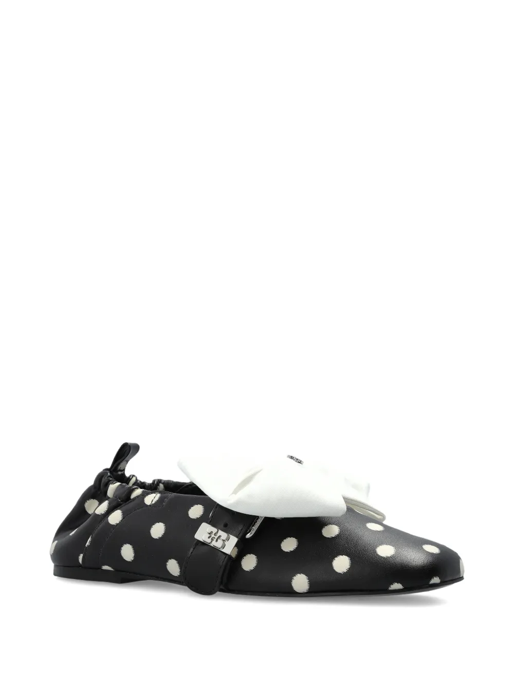 GANNI polka-dot ballerinas - Zwart