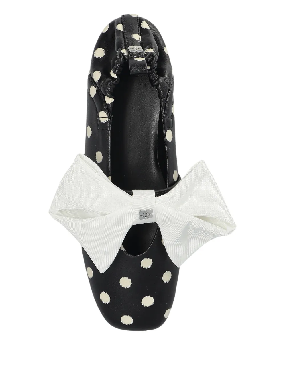 GANNI polka-dot ballerinas Zwart