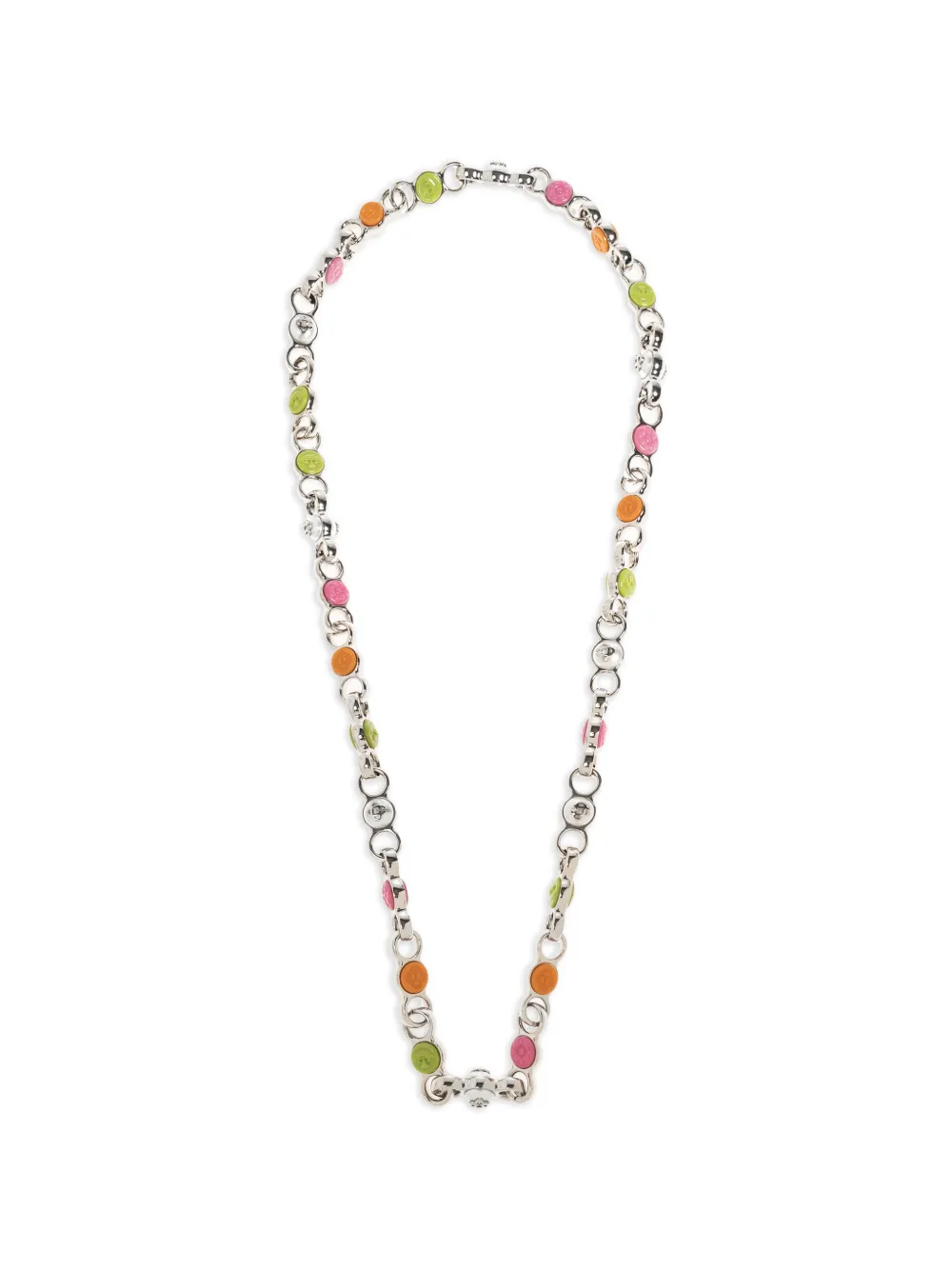 Casablanca silver-tone chain necklace - Silber