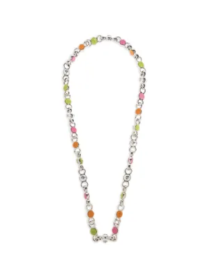 AMBUSH iridescent-effect Ball Chain Necklace | Green | FARFETCH