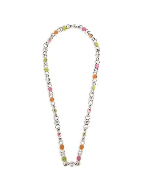 Casablanca silver-tone chain necklace