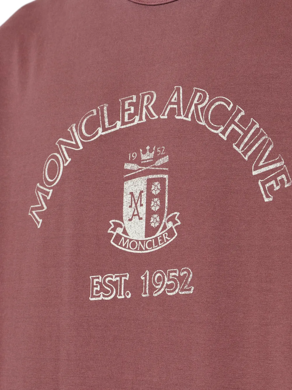 Moncler T-shirt met grafische print Rood