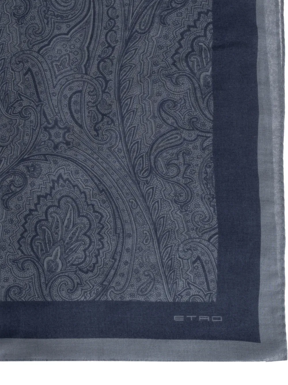 ETRO paisley-print scarf - Blauw