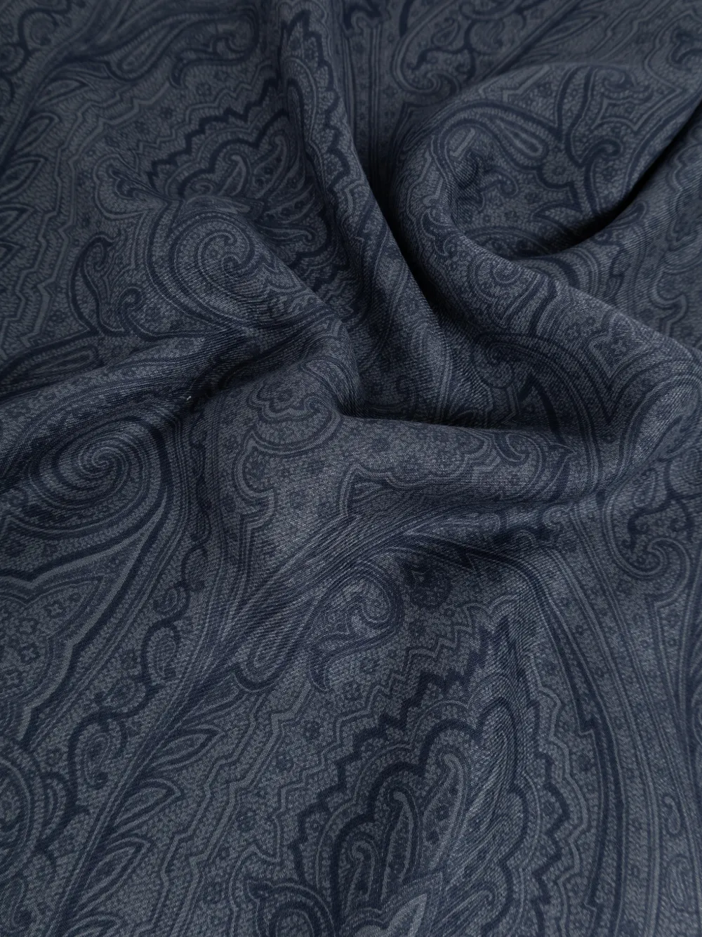 ETRO Sjaal met paisley-print Blauw