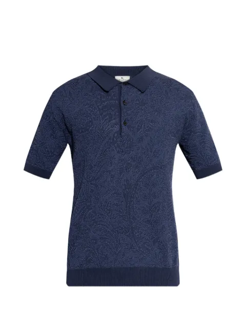ETRO paisley buttoned polo shirt