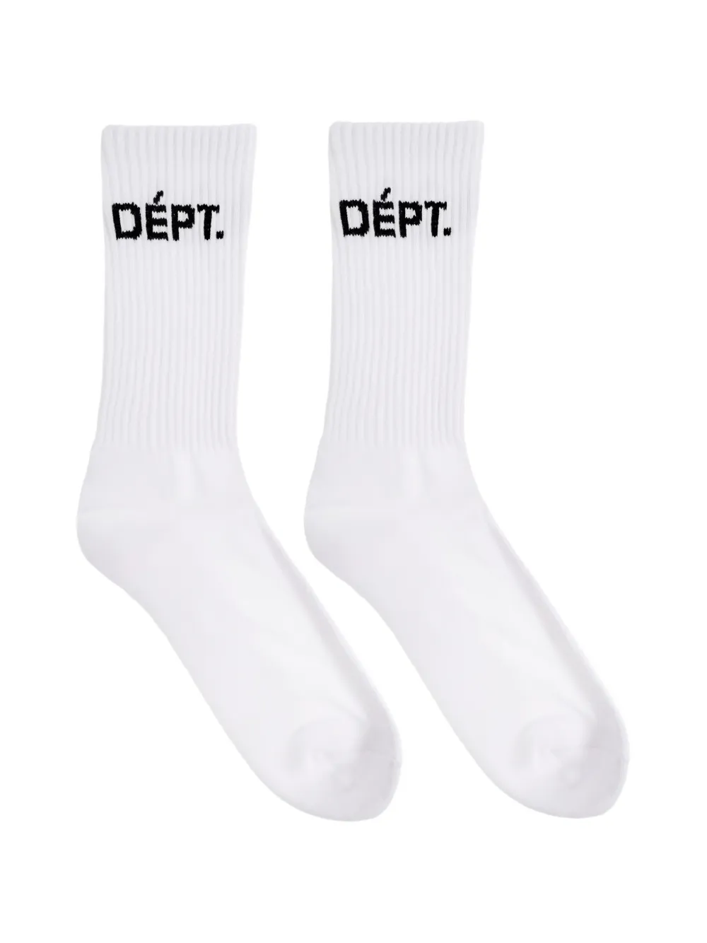 GALLERY DEPT. logo-intarsia socks - Bianco