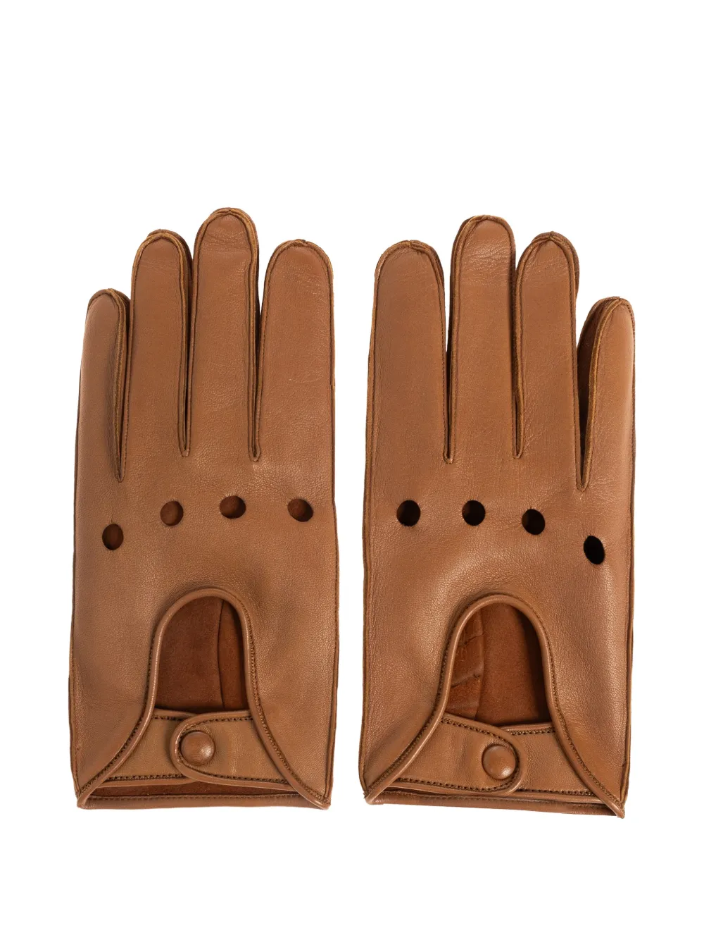  Giorgio Armani Cutout Gloves - Neutrals 