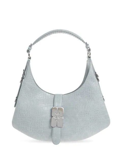 GANNI leather tote bag