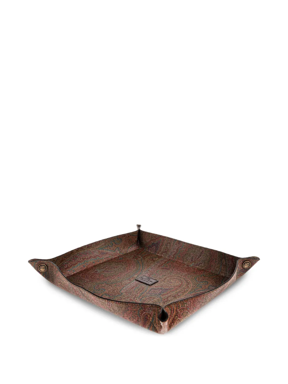 ETRO HOME paisley-pattern tray - Marrone