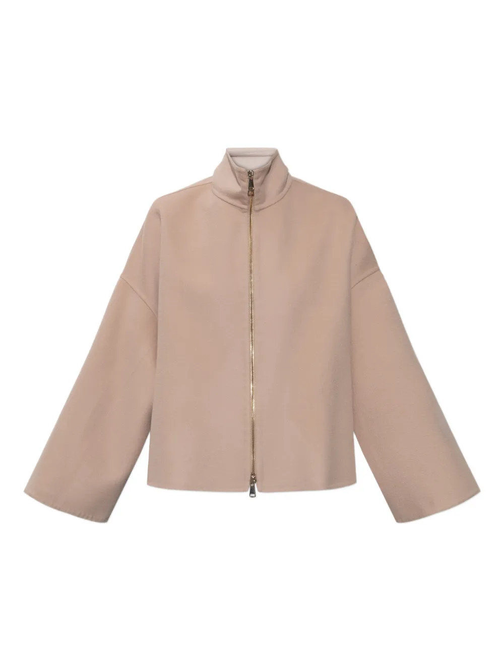 Fabiana Filippi zip funnel-neck jacket - Nude