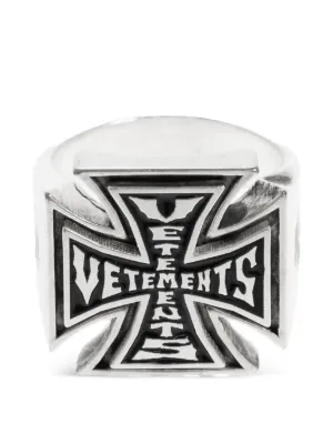 正規品　vetements グラフィック　ロゴリング VETEMENTS メンズ リング通販 - FARFETCH