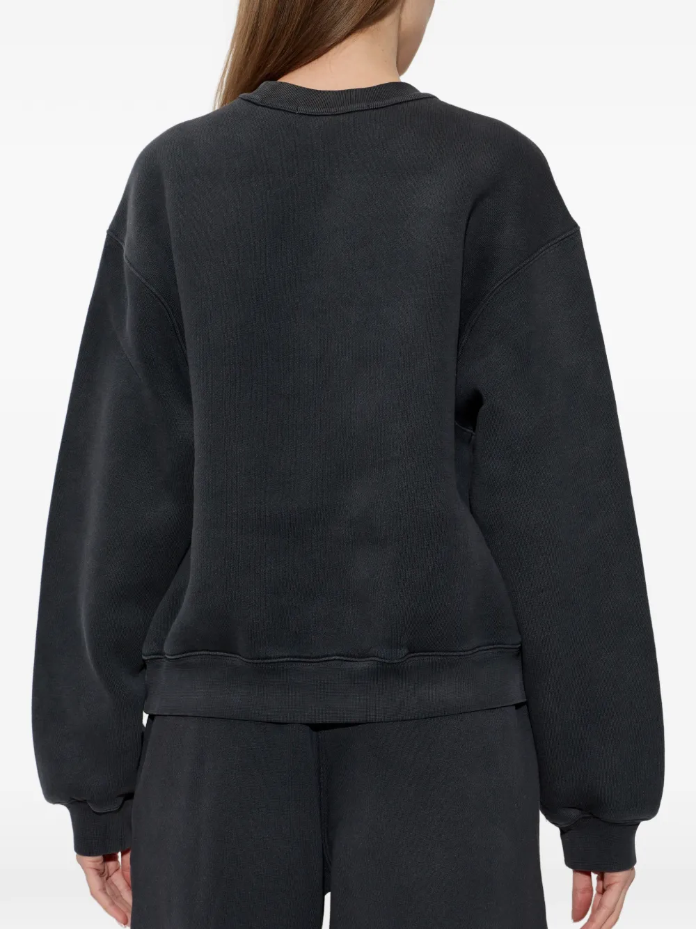 Alexander Wang Sweater verfraaid met logo Grijs