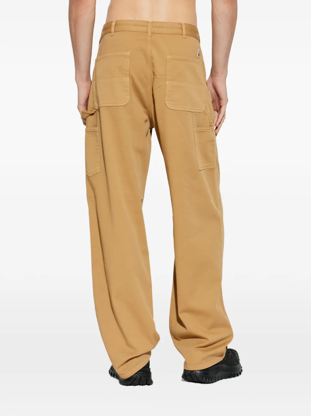 Moncler Cargo broek met logopatch Beige
