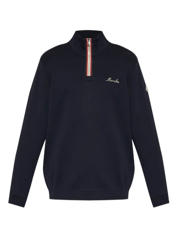 Moncler ジップ セーター | ブルー | FARFETCH JP
