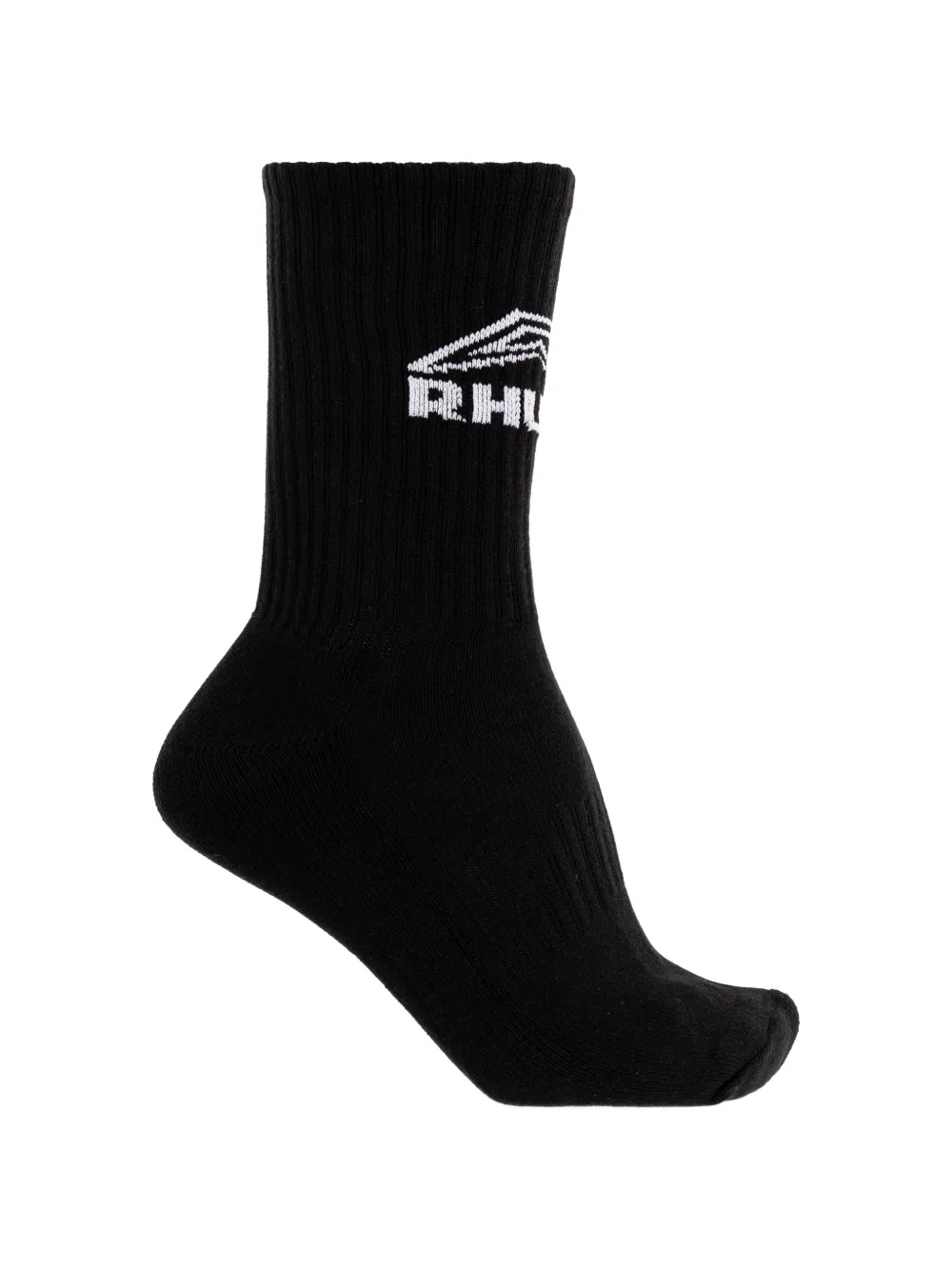 RHUDE Footy logo-intarsia socks - Nero