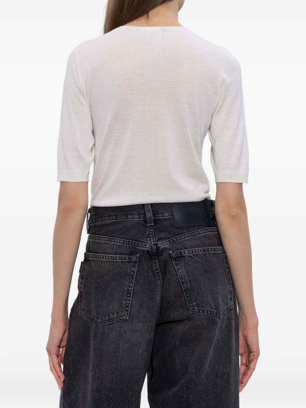 Fabiana Filippi Top met korte mouwen Wit
