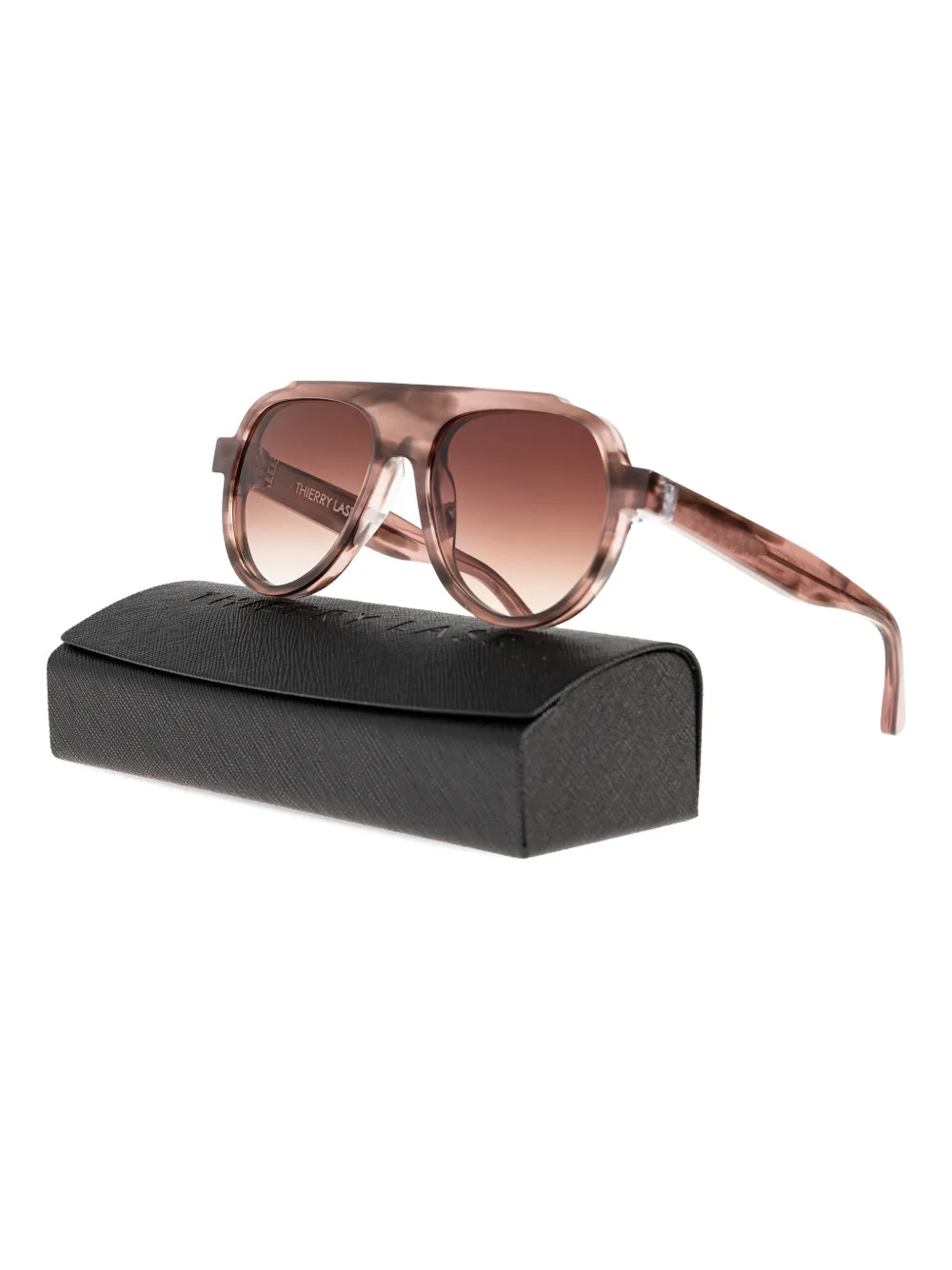  Thierry Lasry Clandesty Pilot-frame Sunglasses - Brown 