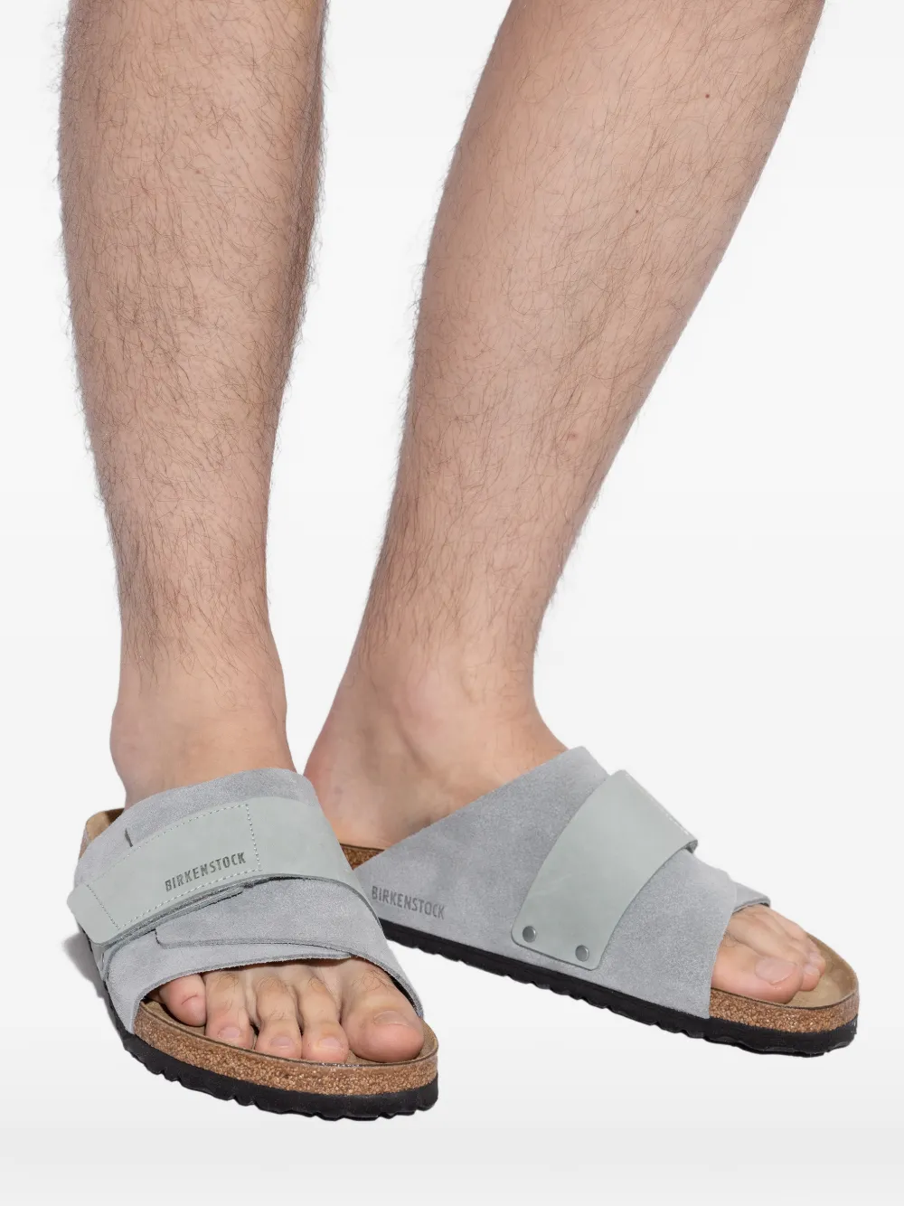 Birkenstock Kyoto sandalen met bandje Groen