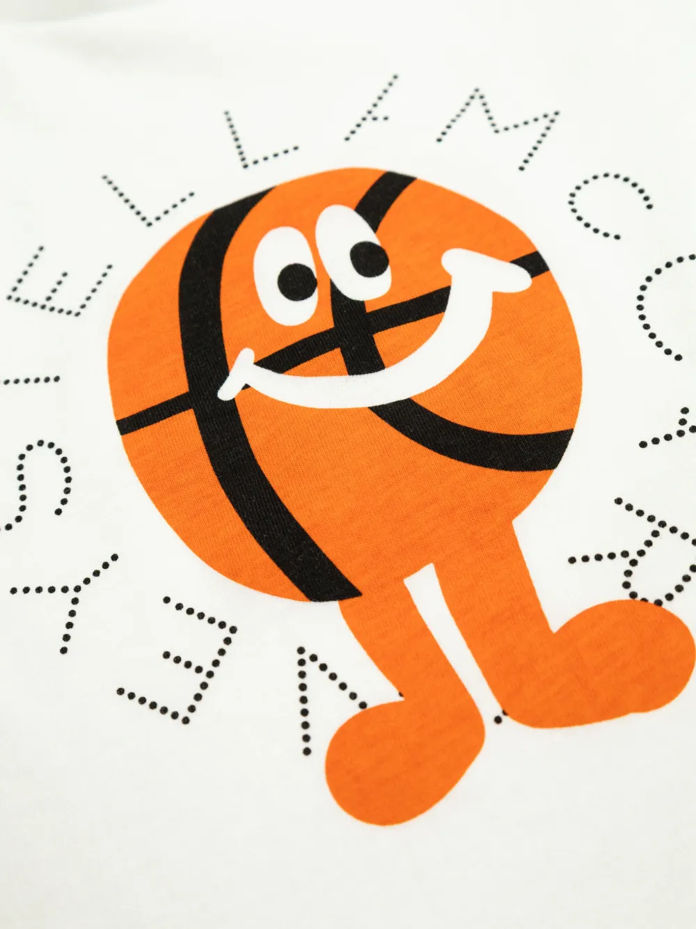 Stella McCartney Kids T-shirt met print en korte mouwen Wit