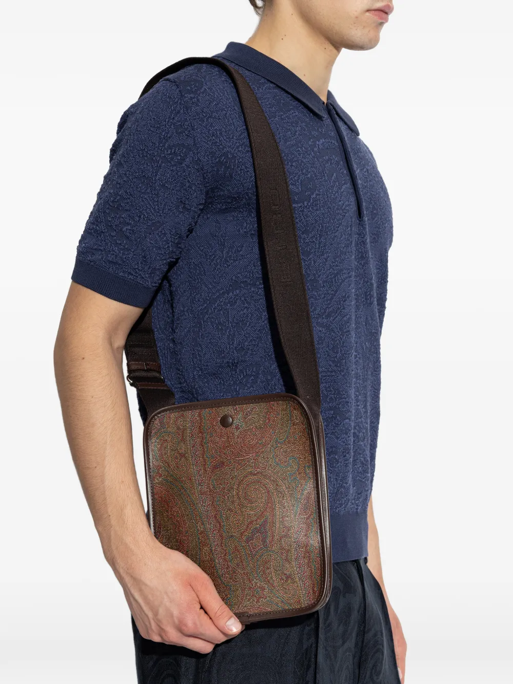 ETRO paisley shoulder bag - Bruin