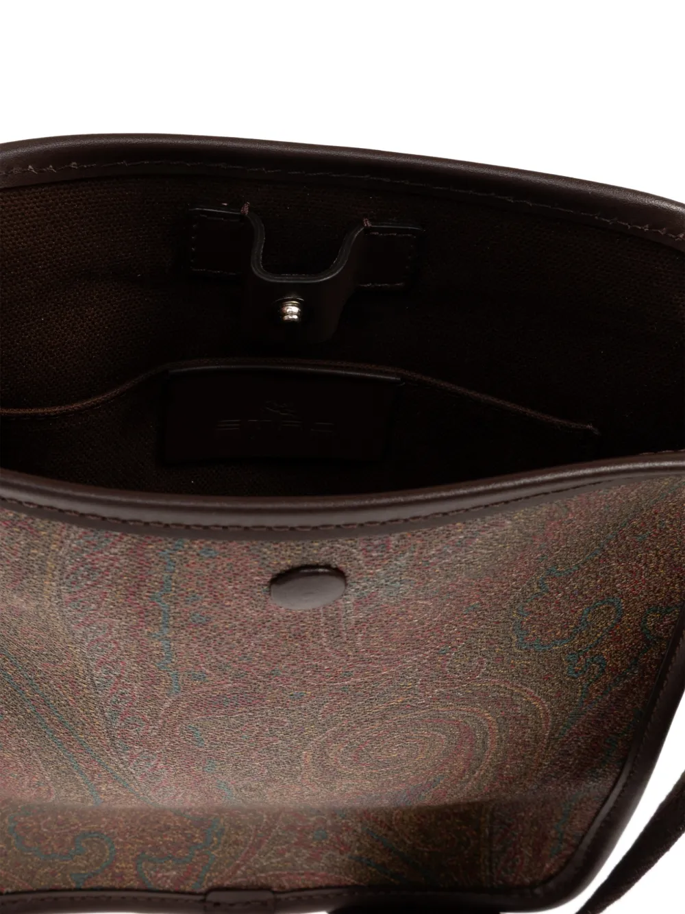 ETRO Schoudertas met paisley-print Bruin