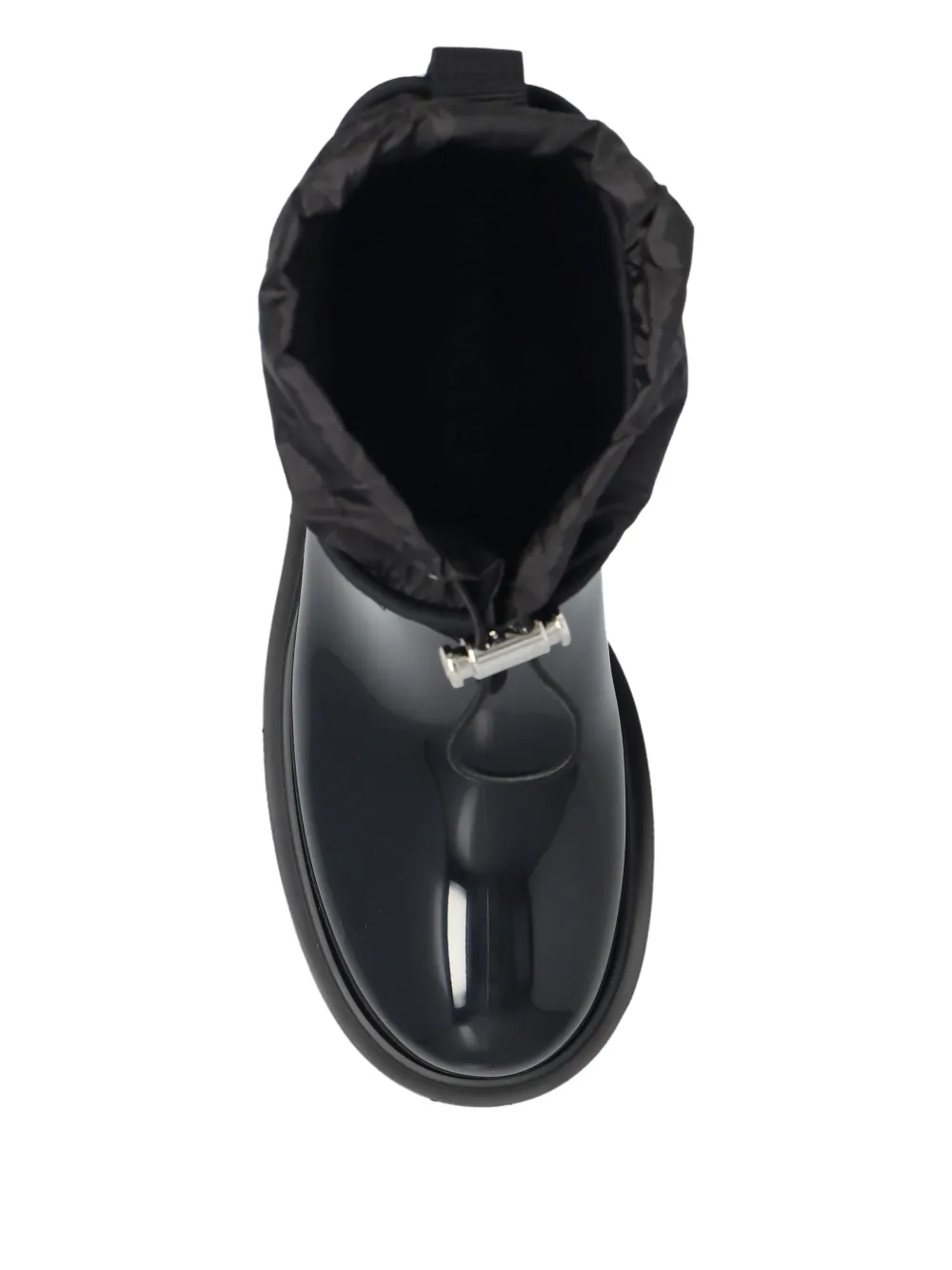 Moncler logo-patch boots Zwart