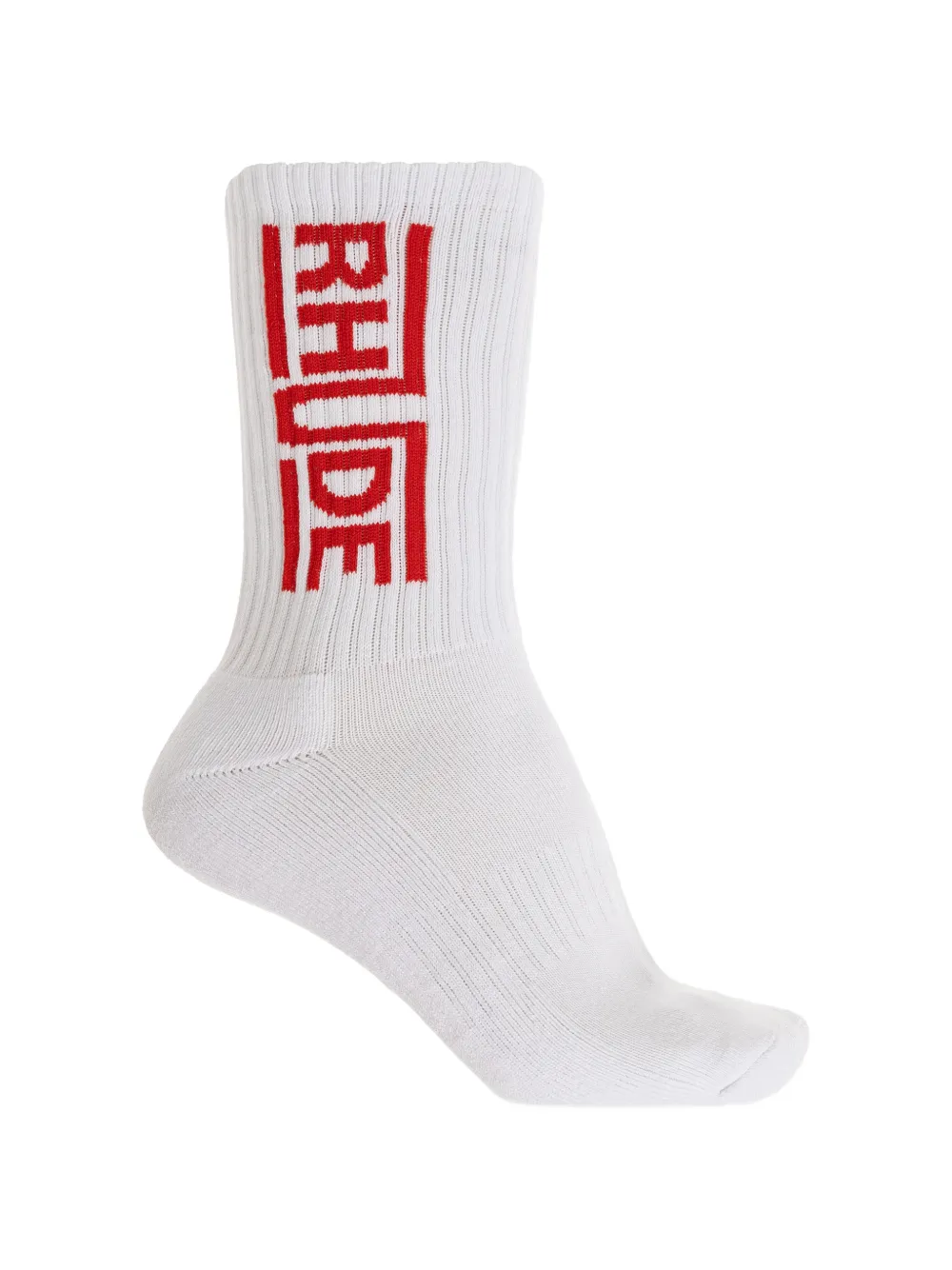 RHUDE logo socks - Bianco