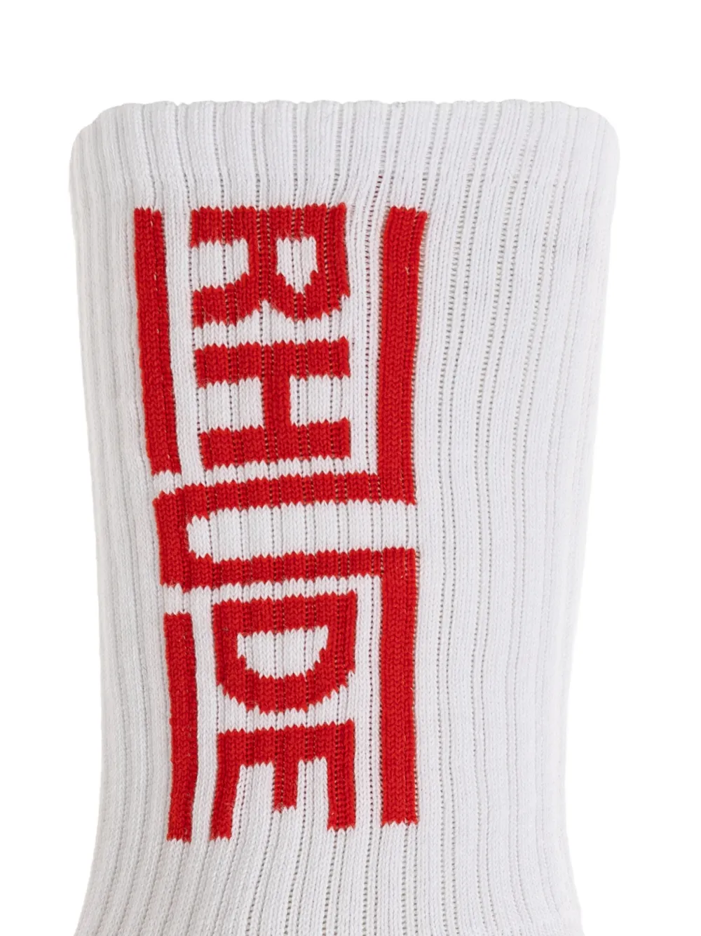  Rhude Logo Socks - White 