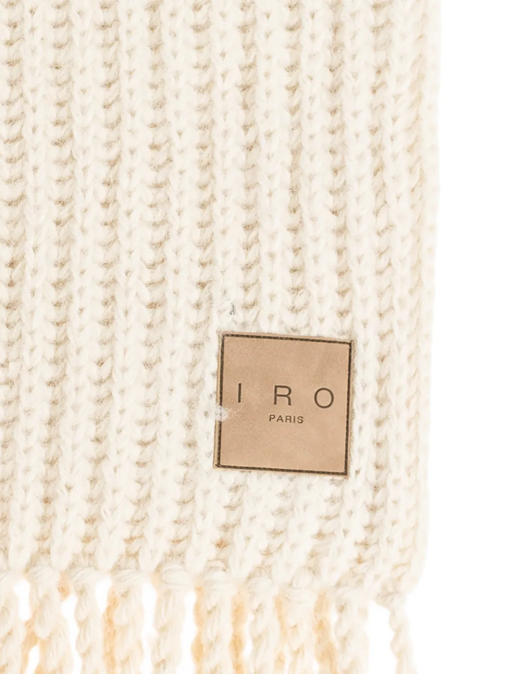 IRO tassel-detail scarf - Beige