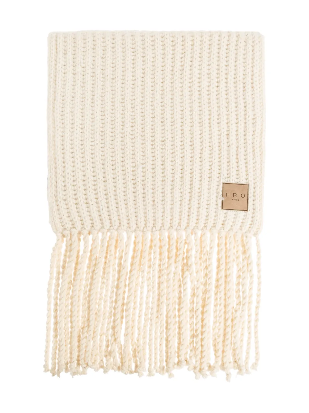 IRO tassel-detail scarf - Toni neutri