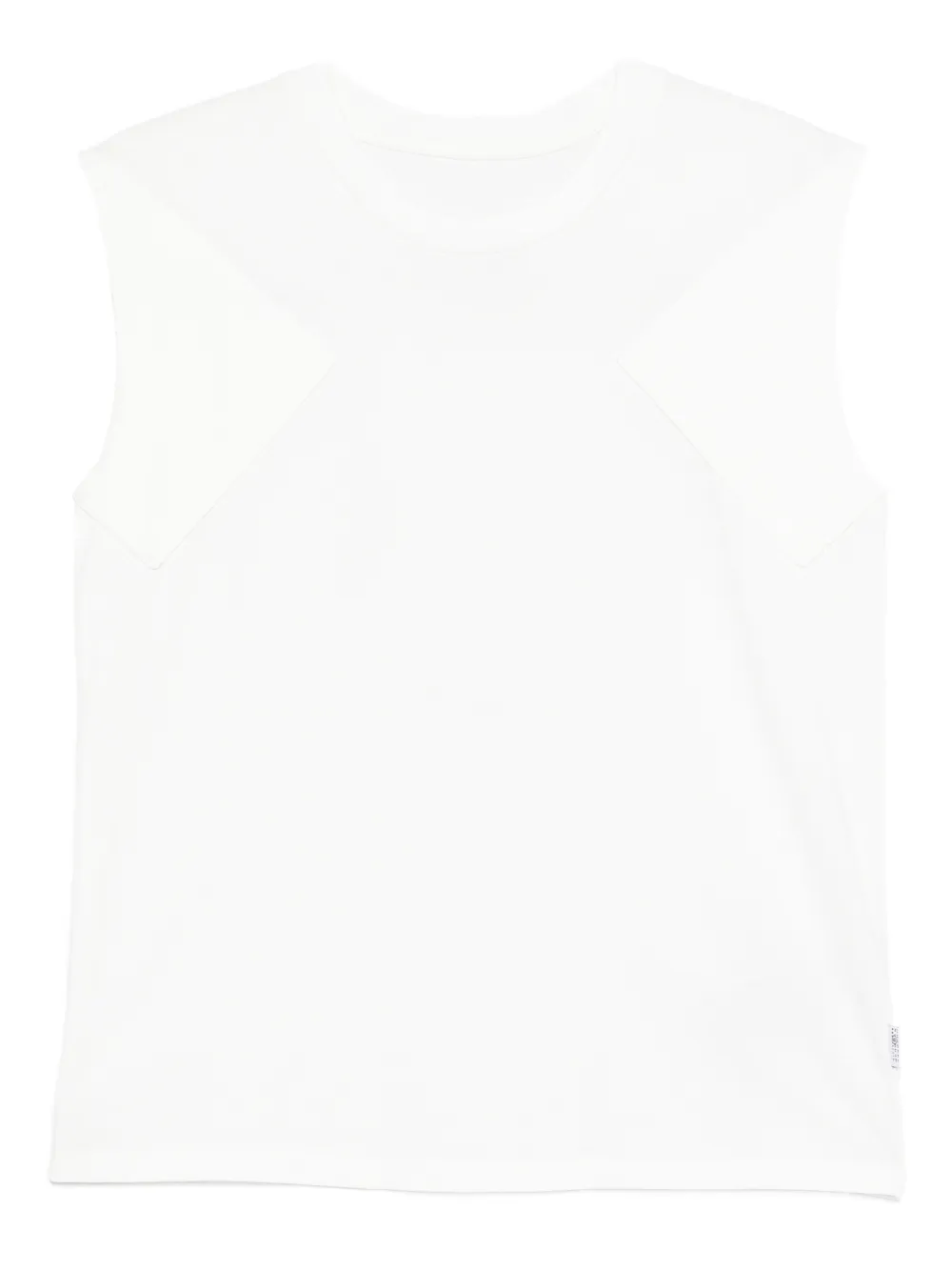 MM6 Maison Margiela padded sleeveless top - Bianco